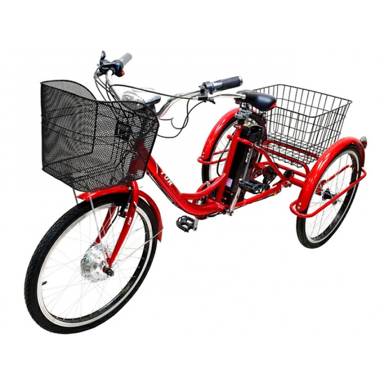 Электровелосипед трехколесный взрослый Etoro Turino 350 фото12